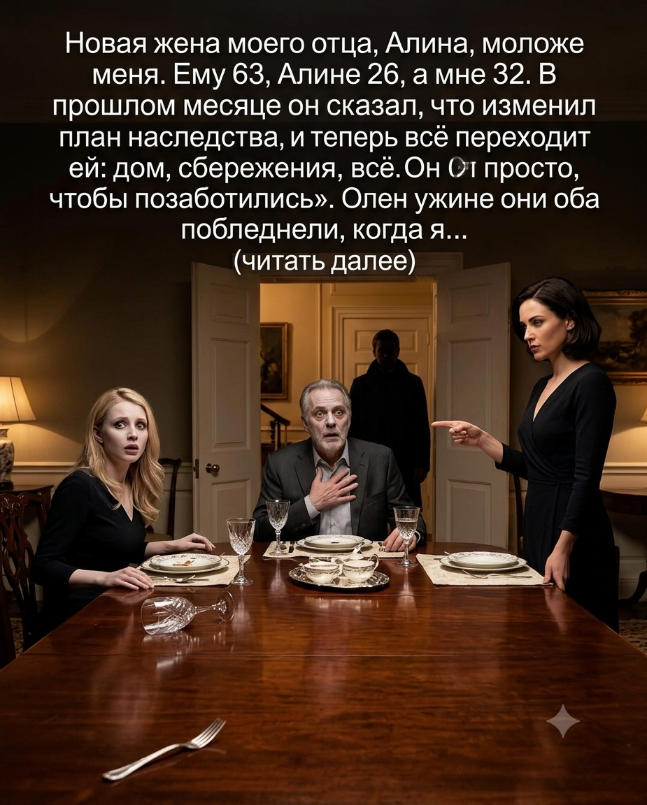 Новая жена отца побледнела, когда я…