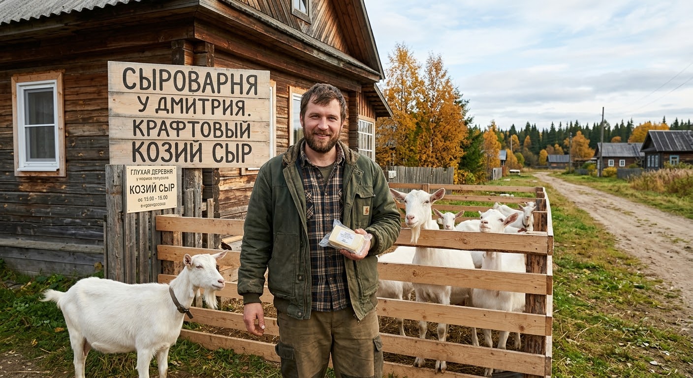 Программист променял душный столичный офис на козлов.