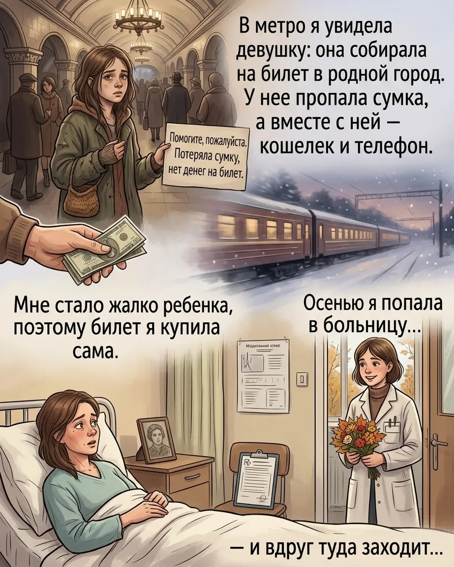 она купила билет незнакомке и узнала правду